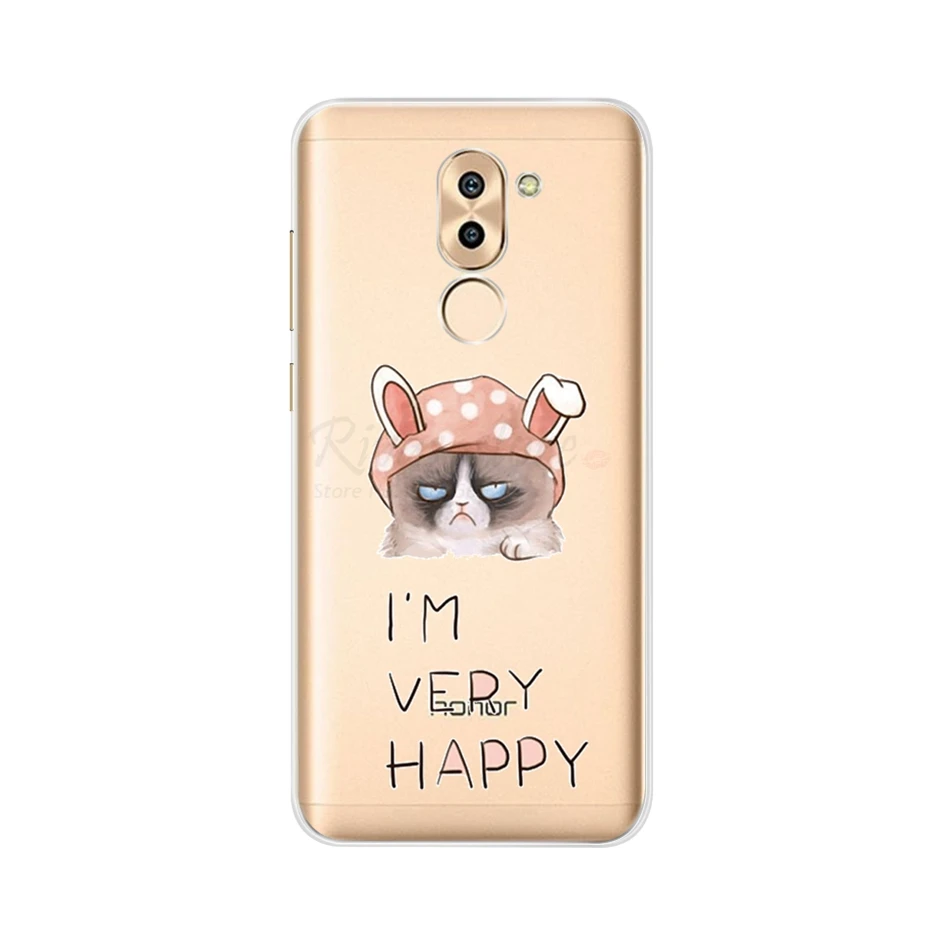 Чехол для huawei Honor 6X, чехол huawei mate 9 Lite, чехол 5,5, мягкий силиконовый чехол для телефона из ТПУ, чехол s для huawei Honor 6X GR5, задняя крышка - Цвет: Абрикосовый