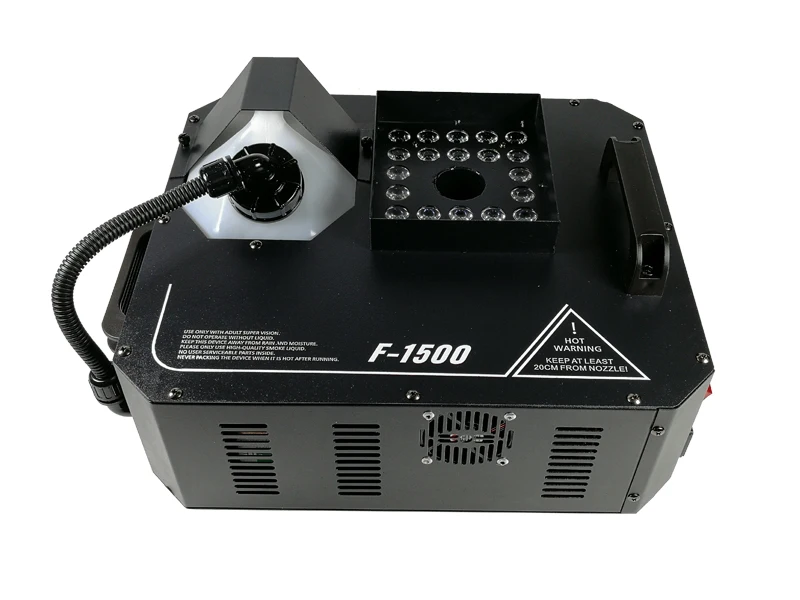 24x3 светодиодный RGB 3IN1 туман машина/1500 W дистанционного Управление DMX512 дым машина