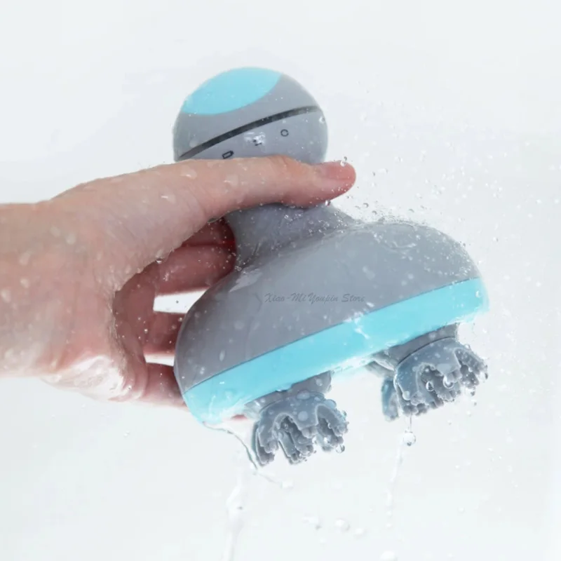 Массажер Youpin Mini 3D для головы M1 устройство сухого и влажного массажа с двумя