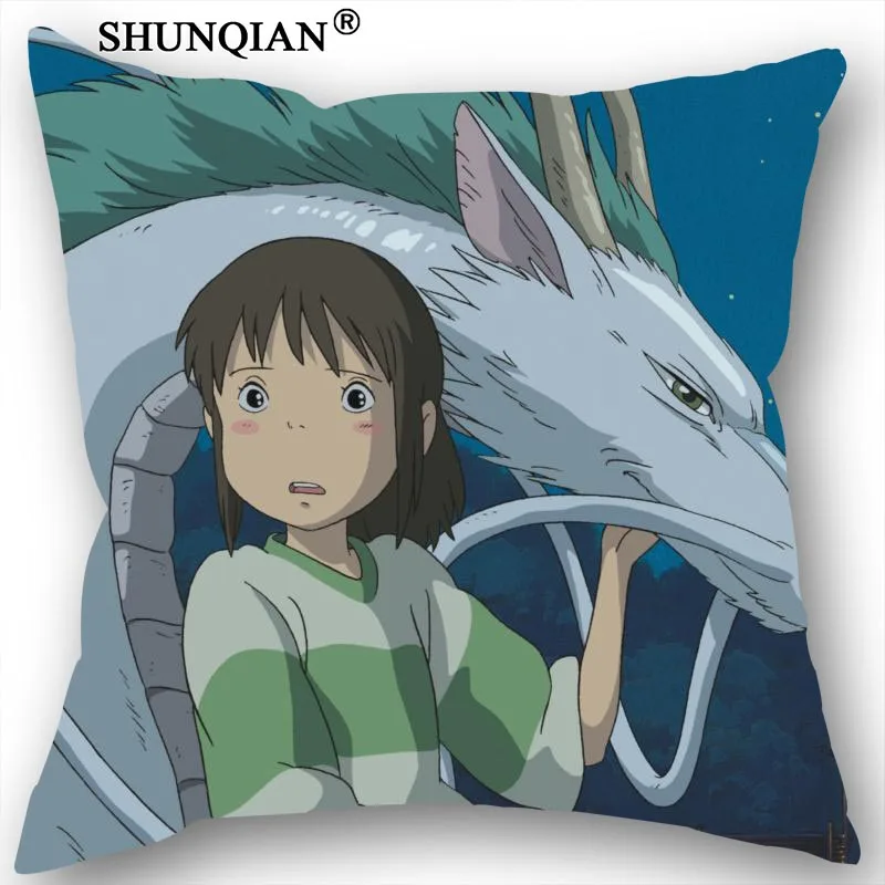 New Spirited Away Pillowcase Wedding Decorative Pillow Case Customize Gift For Cover 35X35cm 40X40cm(One Sides) | Дом и сад