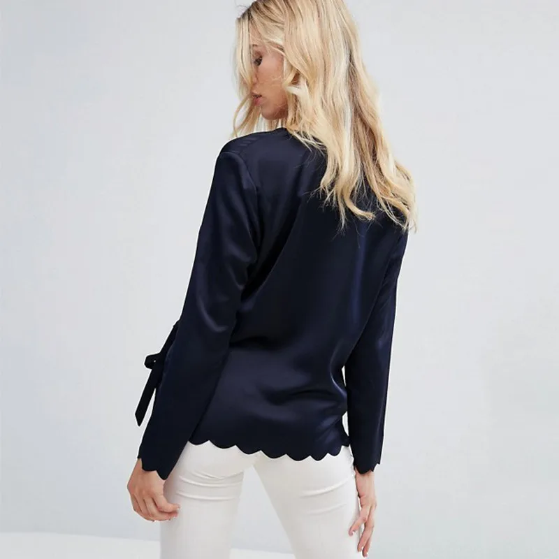 Скрещенные v-образным вырезом завернутый Рубашки для мальчиков Для женщин осень