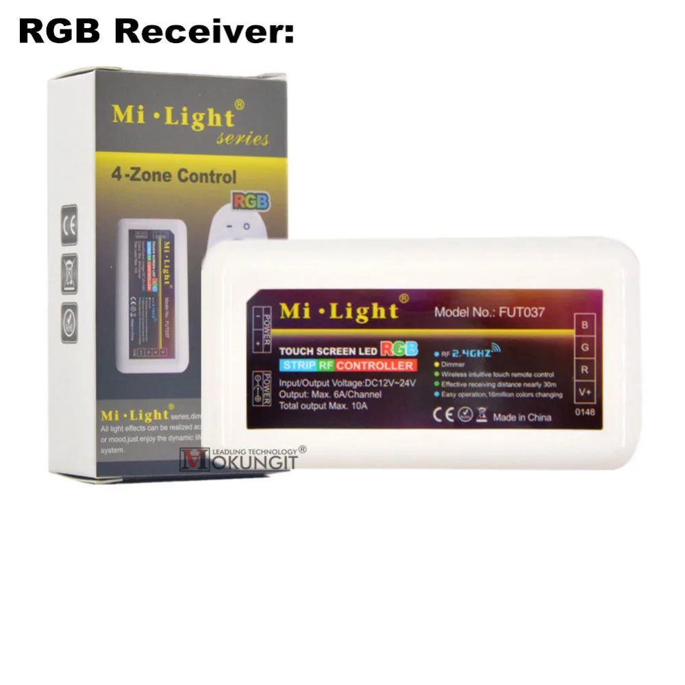 MiLight 2 4G 4 зоны WIFI светодиодный контроллер iBox + RF сенсорный пульт RGB RGBW для