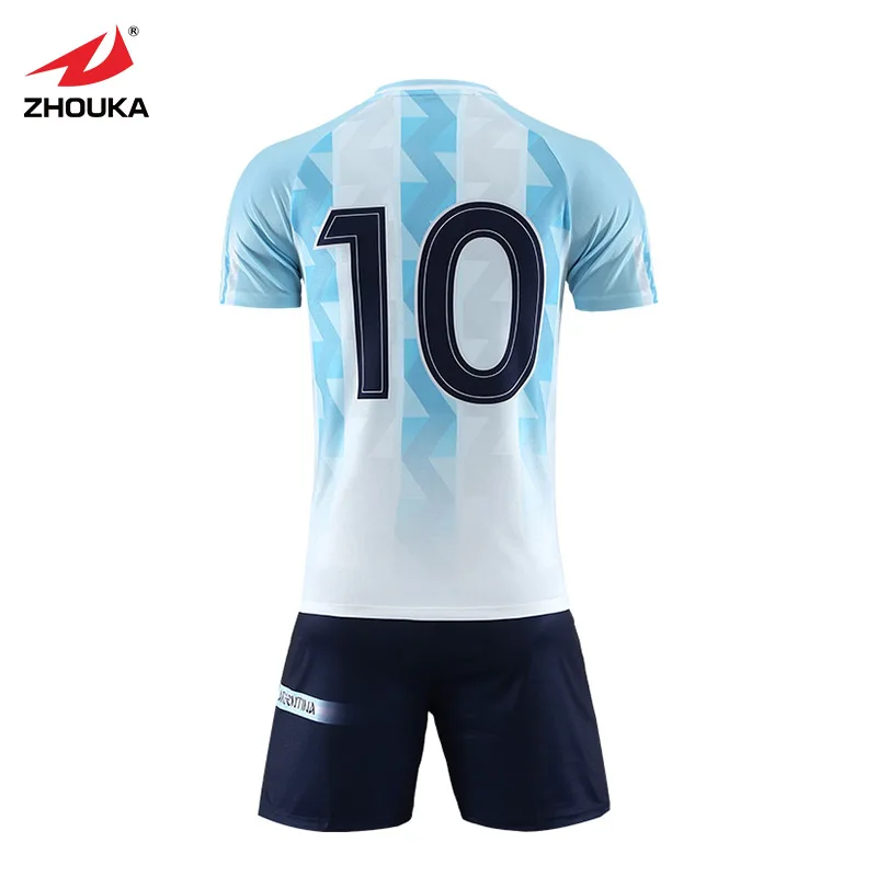 Мужской синий спортивный костюм футбольные майки Camiseta Futbol командная спортивная одежда на заказ футбольные футболки сублимированные ваши собственные футбольные футболки