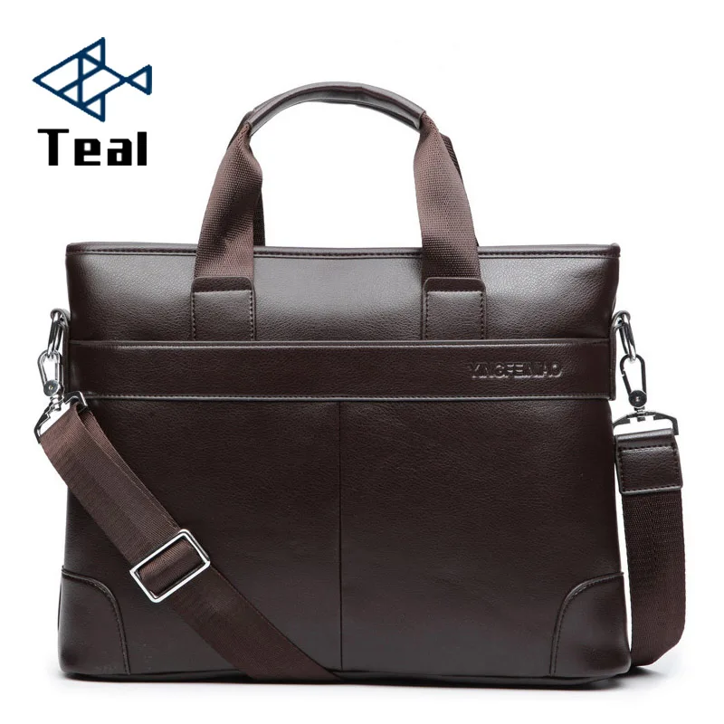 Мужская деловая черная Повседневная сумка, кожзам, портфель, мужская сумка, коричневая, высокое качество, мужская деловая сумка, большая ВМЕСТИТЕЛЬНОСТЬ
