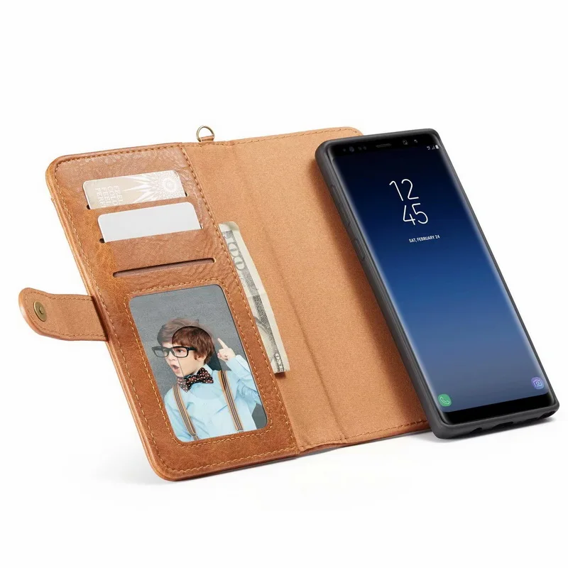 Роскошный кожаный чехол для samsung Galaxy Note 10 Plus, 9, 8, S9, S10, E Plus, S8, S7, S6 Edge, S5, откидной Чехол-кошелек для карт, Магнитный чехол для телефона