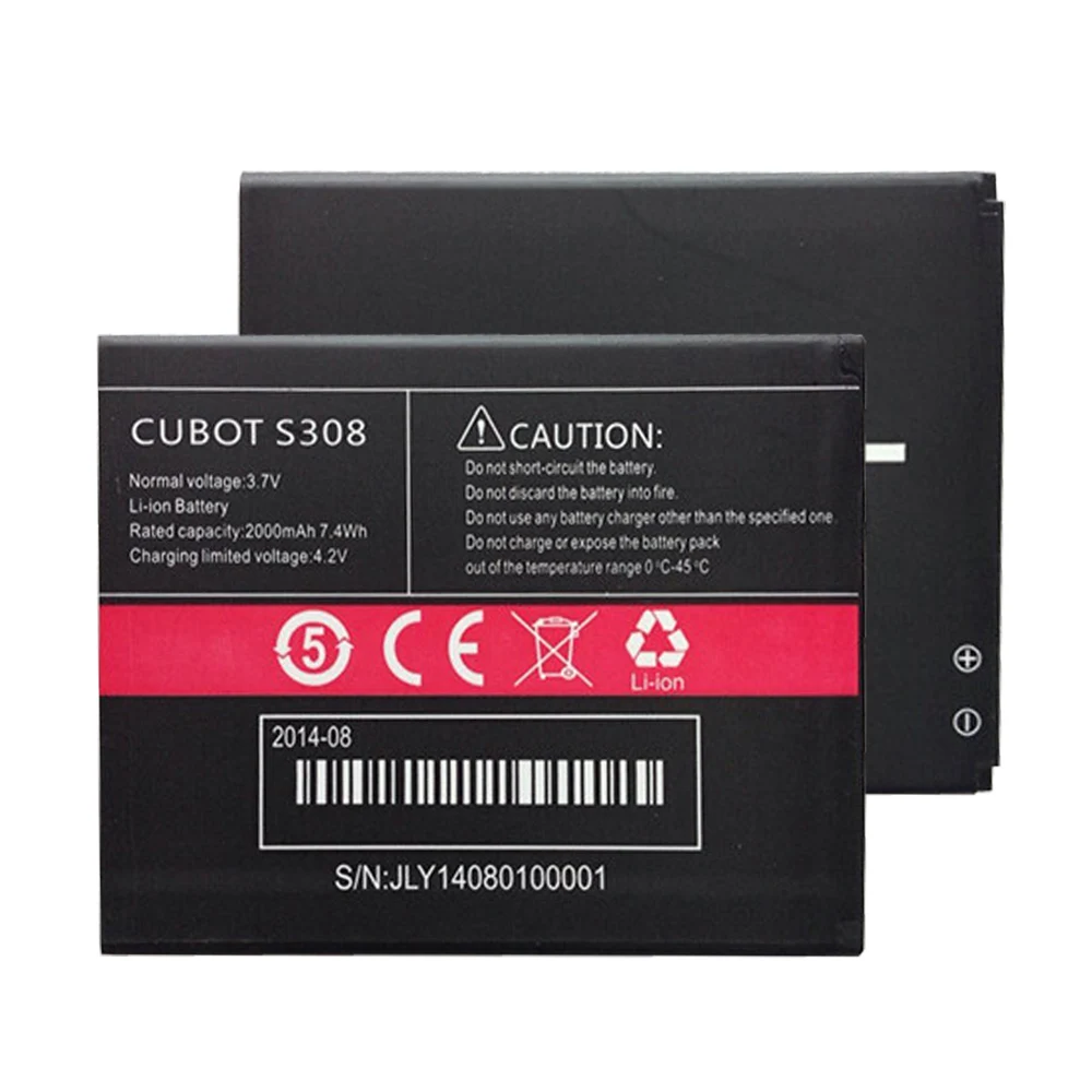 Original CUBOT S308 Battery 2000mAh Backup Li-ion for Smartphone Replacement | Мобильные телефоны и аксессуары