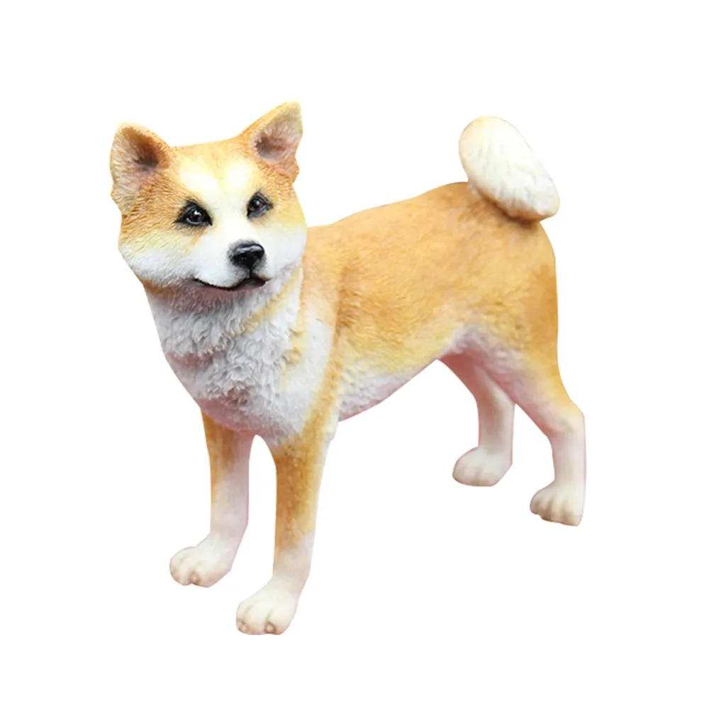 Японская статуэтка для собак Akita ручная работа из искусственной смолы украшения