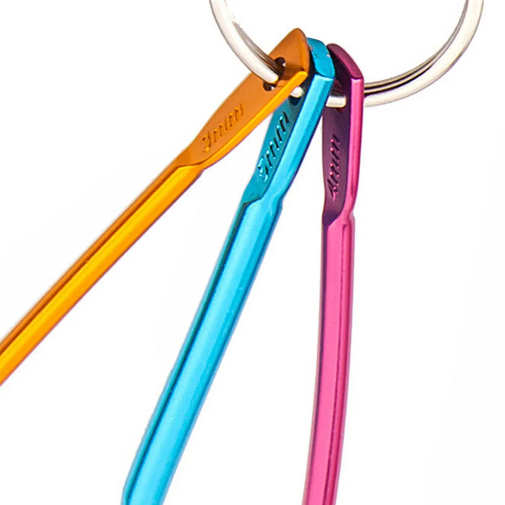 Горячая Распродажа 3 шт./компл. Вязание иголки Крючки красочные Алюминий ручка