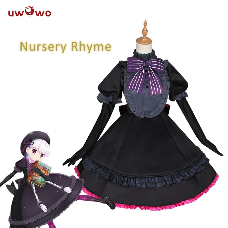 UWOWO Nursery Rhyme Cosplay Fate Grand Order Black Dress Costume Alice |