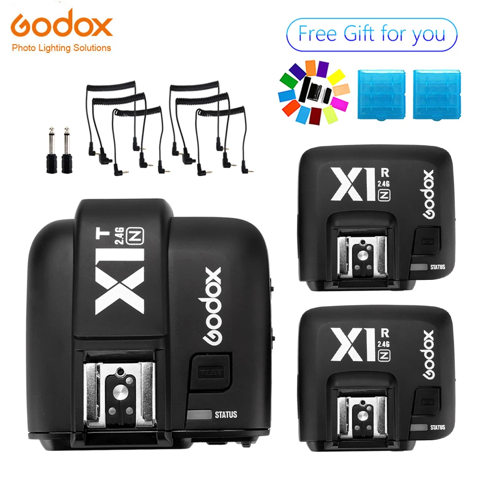 Godox X1N TTL 2 4G беспроводной передатчик + x приемник комплект для Nikon D800 D3X D3 D2X D2H D1H D1X D700