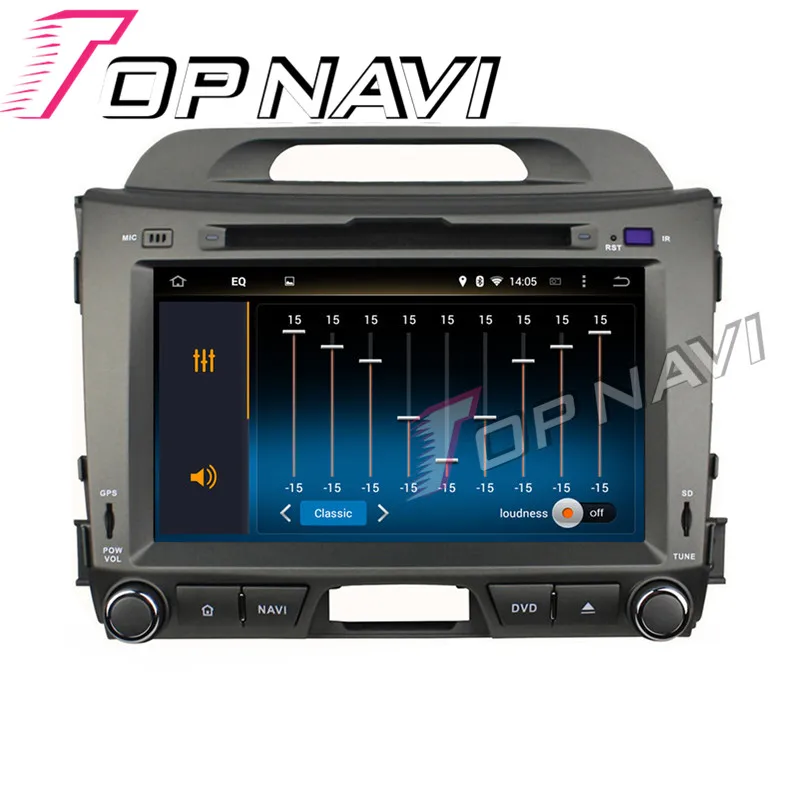 Автомобильный мультимедийный плеер Topnavi 8 дюймов ядер Android 0 GPS навигация для KIA Spro