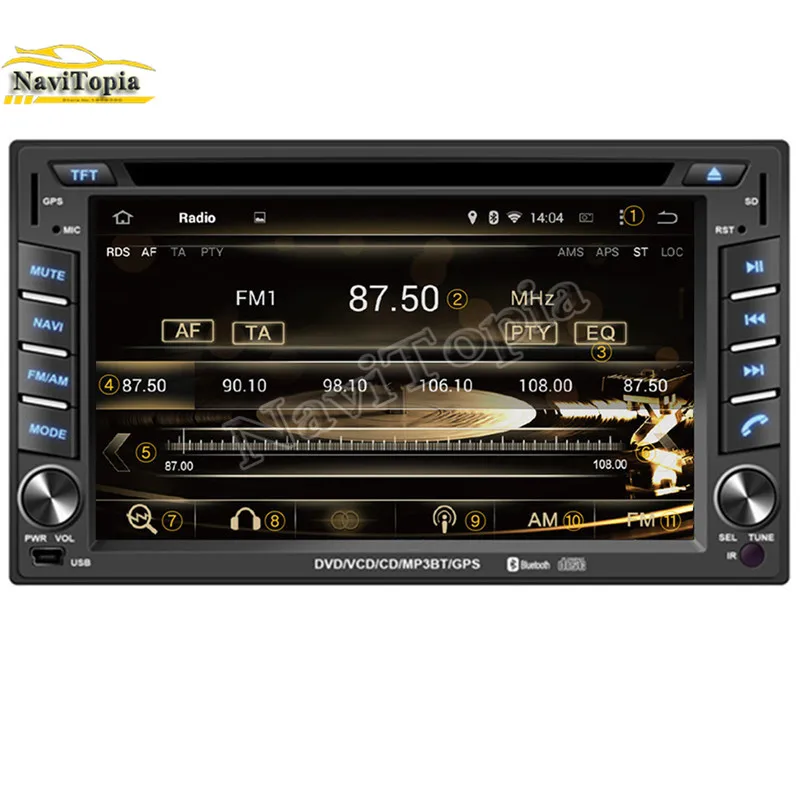 NAVITOPIA 4G ram 32G rom Восьмиядерный Android 9 0 автомобильный dvd-плеер gps для hyundai Tiburon 2001-2011