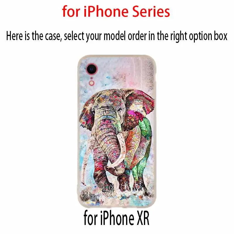 Чехлы для телефонов силиконовый мягкий чехол iPhone 11 Pro X XS Max XR 6 6S 7 8 Plus 5 4S SE Акварель