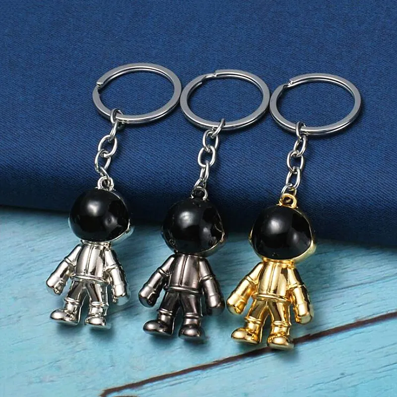 New Design 3D DIY Spaceman Keychain Astronaut Llavero Car Brelok Meaningful Gift For Children Metal Material Chaveiro Space suit | Украшения