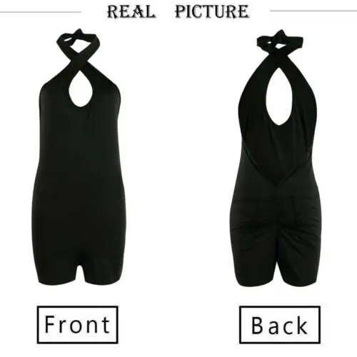 Сексуальный женский купальник с принтом черный летний комбинезон