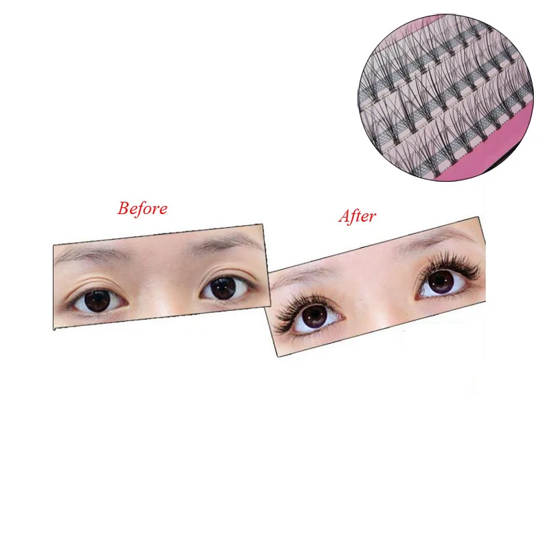 AddFavor Черные Накладные ресницы удлинение натуральные Мягкие Толстые Поддельные