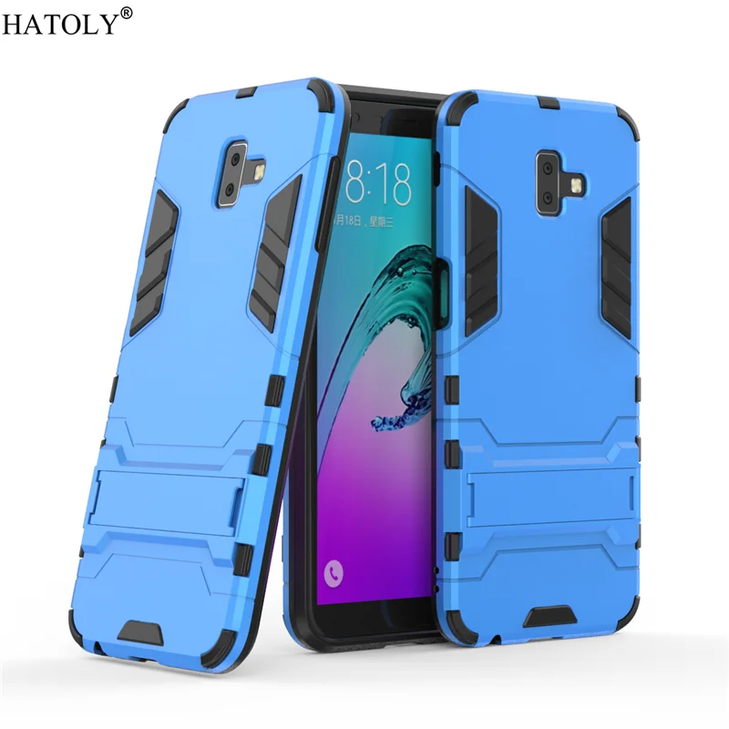 For Cover Samsung Galaxy J6 Plus Case Rubber Robot Armor PC Phone for |