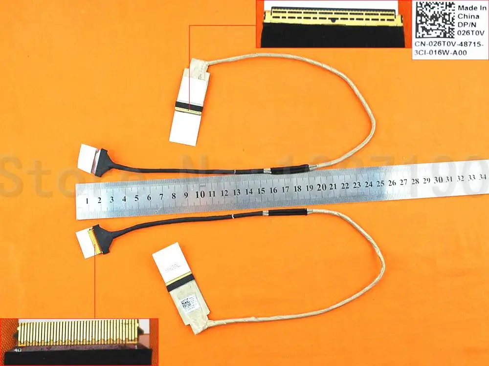 

NEW Laptop Cable For DELL Inspiron 7737 17-7000 DOH70 P/N 026T0V 50.48L06.011 LCD LVDS CABLE