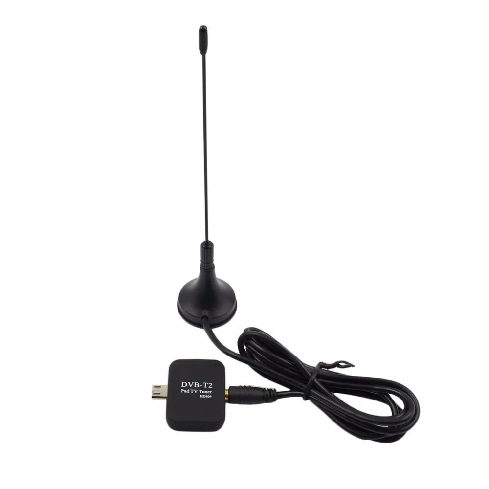 HD цифровой ТВ приемник USB DVB-T2 ТВ селфи палка для Android Phone Pad D ТВ-цифра спутниковый телевизионный ресивер Micro USB часы ТВ DVB-T2 сигнала HD809