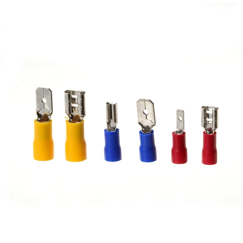 HOT-900Pcs Assorted Crimp Terminals Insulated Male/Female Spade Wire Butt Connectors Kit +1Pc Electrical Crimping Pl | Инструменты