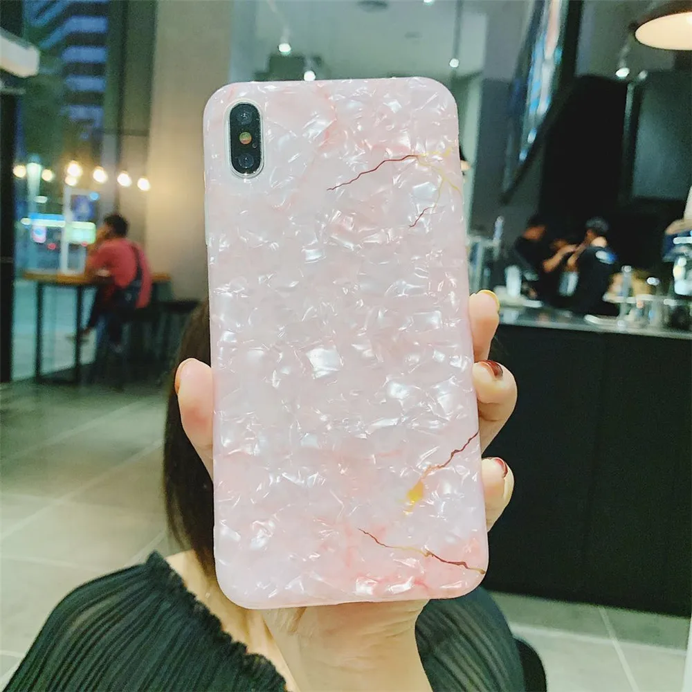 Глянцевый мраморный чехол elala для IPhone X блестящий силиконовый с рисунком молнии