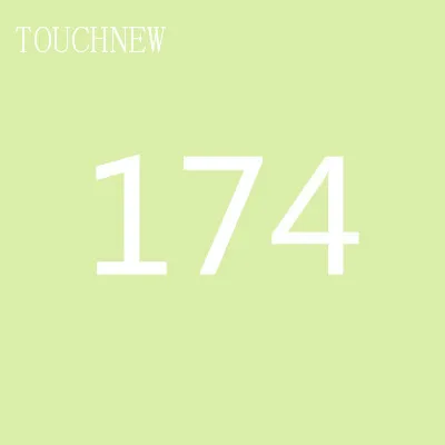TOUCHNEW на заказ, одноцветные эскизные маркеры на спиртовой основе, двойная головка, кисть, маркеры, ручка для рисования, манга, товары для рукоделия, маркеры - Цвет: 174