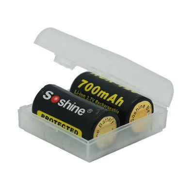 Soshine 2*16340 батарея коробка для хранения RCR123 держатель Чехол чехол| |