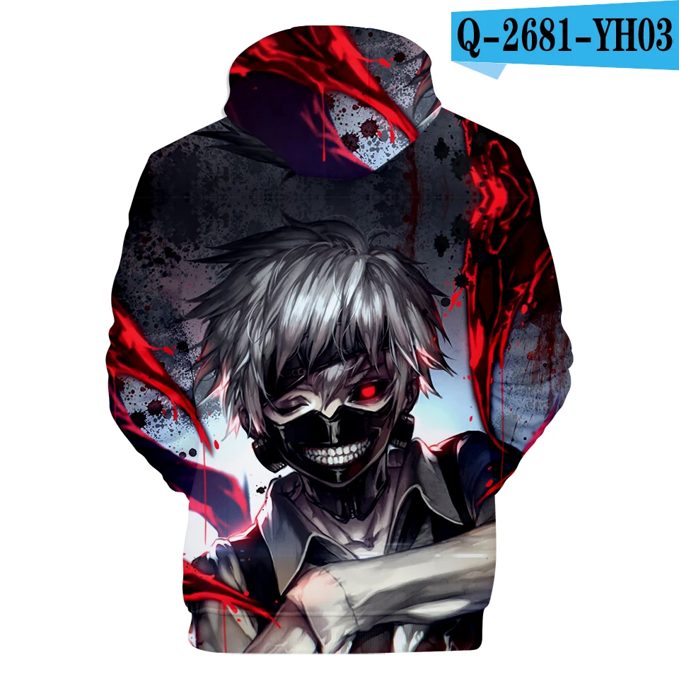 Черный Frdun Tommy 3D одежда с надписью «Tokyo Ghoul толстовки Для мужчин и wo Для мужчин в стиле «хип-хоп» смешная Осенняя уличная одежда толстовки с капюшоном свитер свитшот для пар - Цвет: Черный