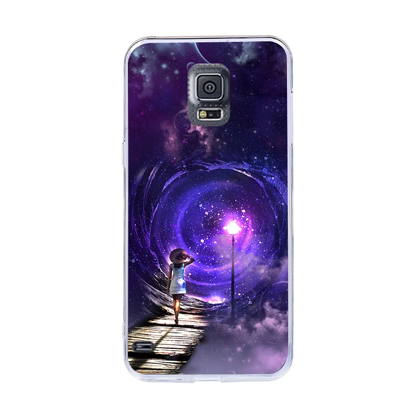 78 Чехол для samsung Galaxy S5 mini, прозрачный мягкий чехол из ТПУ для samsung S5mini SM-G800F G800, силиконовая задняя крышка 4,5" - Цвет: 78
