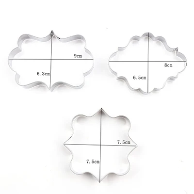 3 шт./компл. резак в форме рамки из нержавеющей стали сделай сам форма инструменты