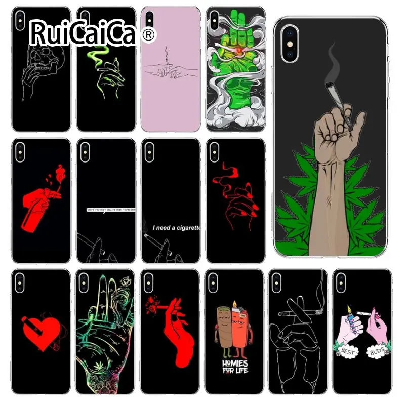 Ruicaica мне нужна сигарета Прозрачный мягкий чехол для телефона iPhone X XS MAX 6 6s 7 7plus 8 8Plus