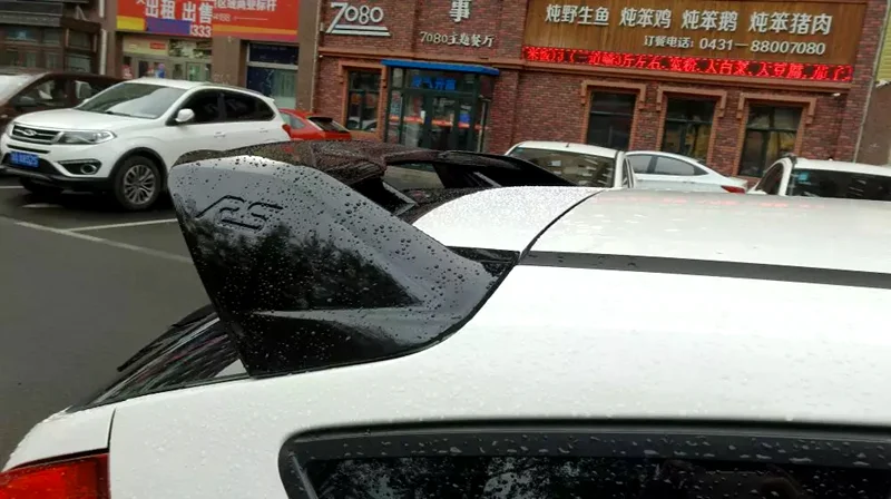 Для Ford Focus ST спойлер 2012- Высококачественный ABS Материал заднее крыло автомобиля праймер цвет задний спойлер для Focus ST спойлер