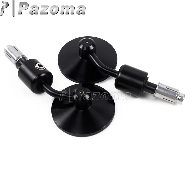 Черный мотоцикл 7/8 &quot1&quot CNC Руль конец заднего вида зеркала бар боковое зеркало