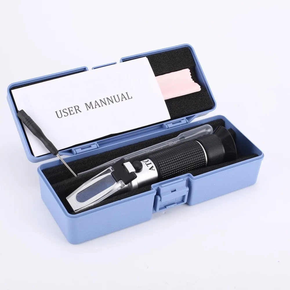 Рефрактометр 0 ~ 32% оптический для сахара пищи напитков сока ATC измеритель