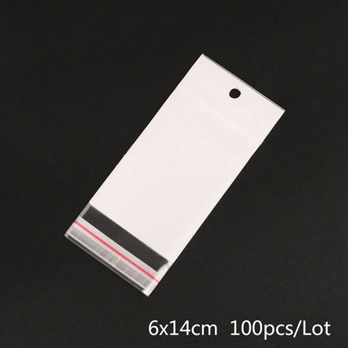 

100 шт. прозрачные самоклеящиеся пластиковые мешочки Hua Ming Ce