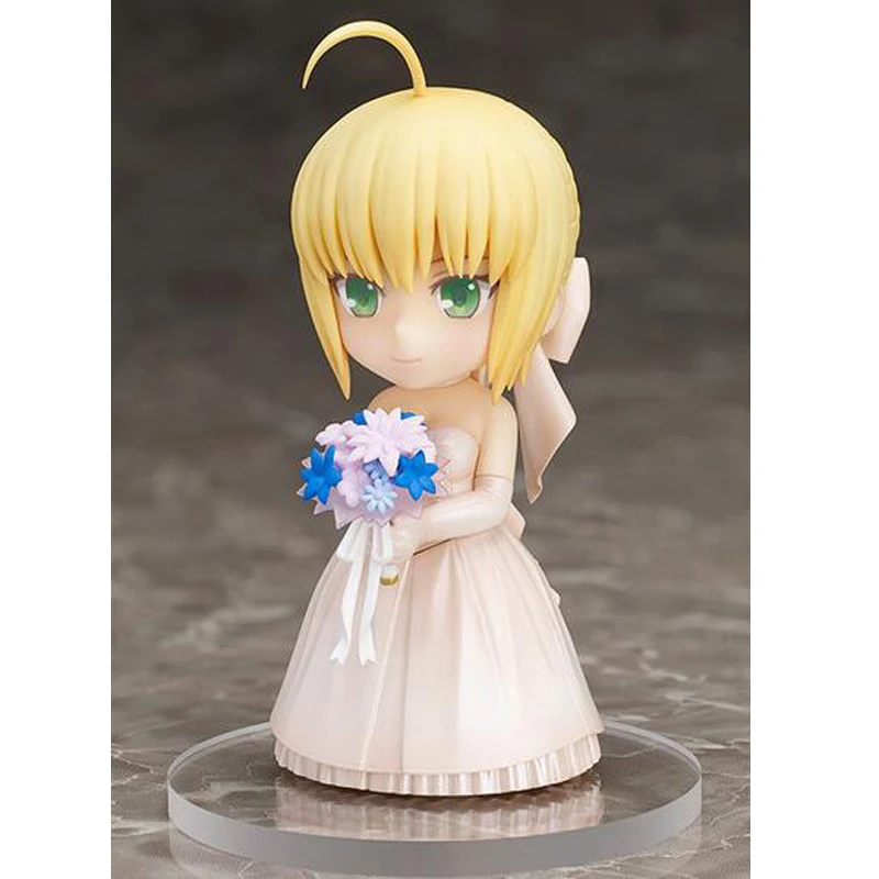 Судьба Ночь Сабер аниме modello ди Azione Nendoroid 11 см giocattolo abito Sposa Ver. collezione сувенир regalo con