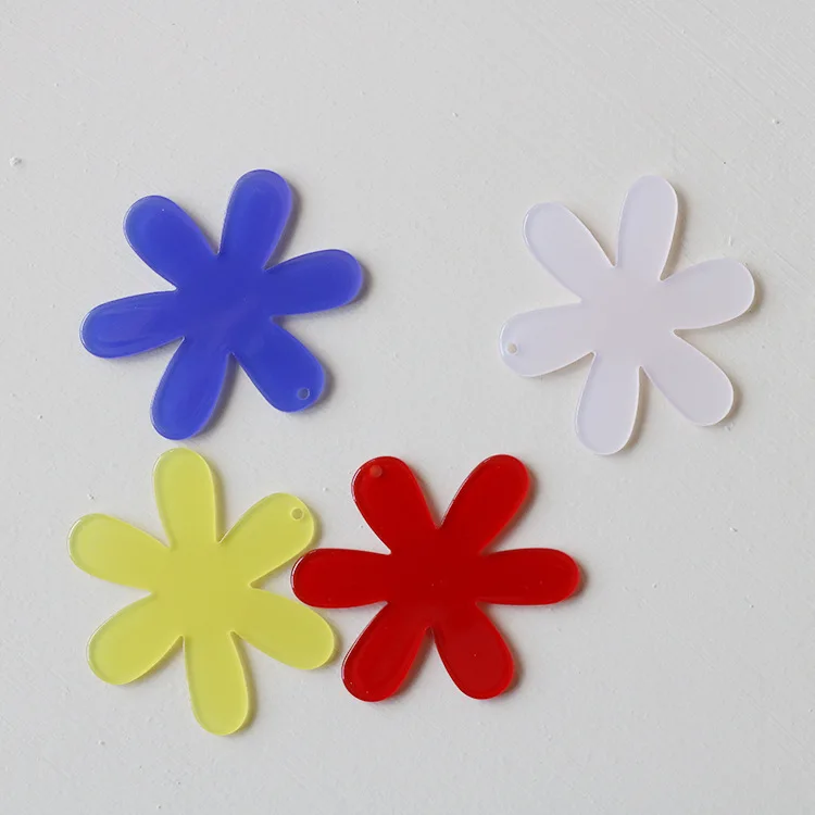 Модные Акриловые серьги-подвески с цветами из смолы 20 шт. 50 мм подвески для серег