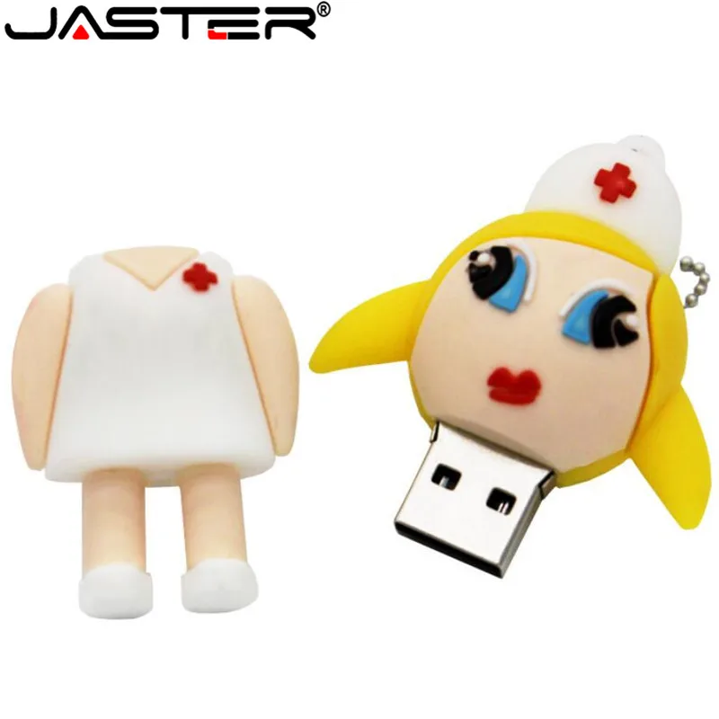 Joster креативная 100% реальная емкость мультфильм медсестры USB 2 0 флэш-карта 32 г/16 г/8