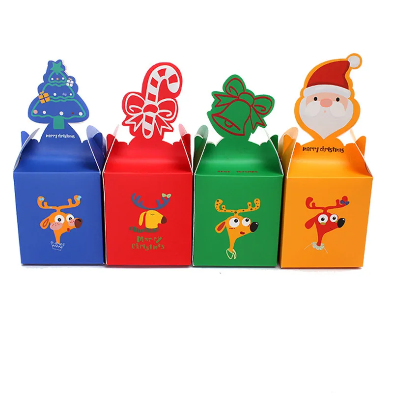 1 шт. Мультяшные Складные красочные конфеты фрукты Рождественская Подарочная