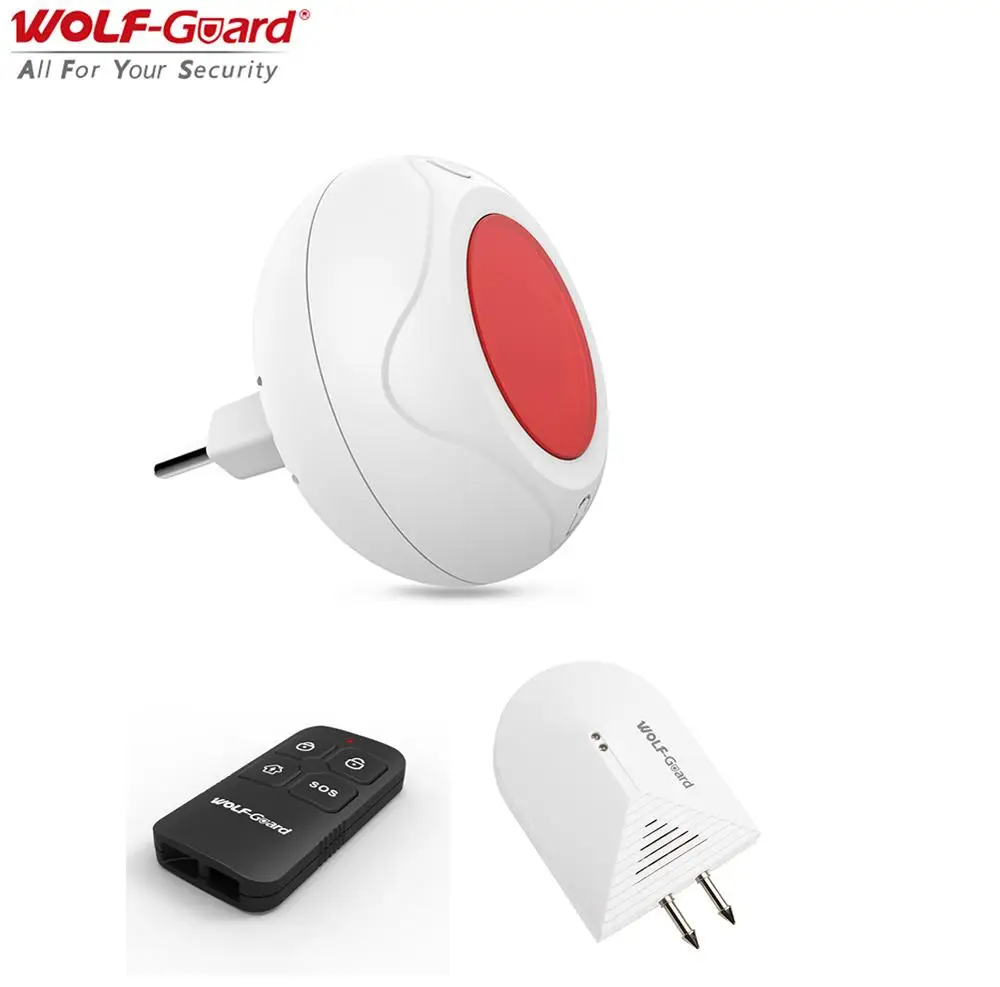 Kit 3 Wolf-Guard JD-11 беспроводная домашняя система охранной сигнализации DIY комплект Крытый светодиодный мигающий Сирена движения Охранная сигнализация с функцией обнаружения системы - Цвет: Kit 3