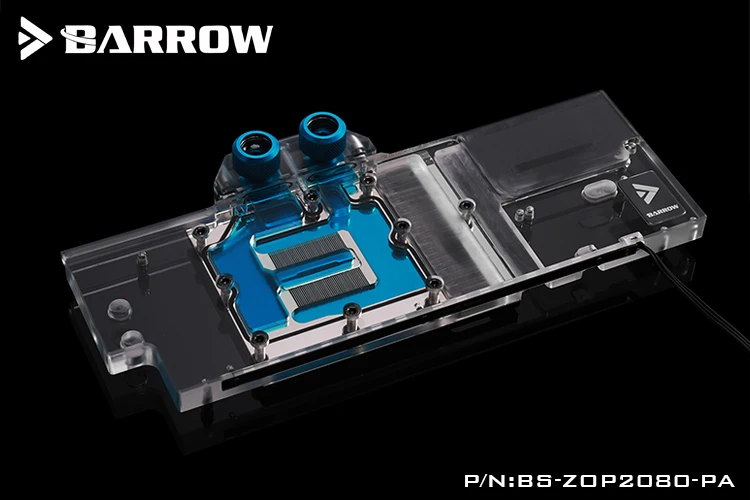 Barrow BS-ZOP2080-PA Full Cover Graphics Card Water Cooling Blocks For Zotac RTX2080 8GD6 Plus/ Plus OC8 | Компьютеры и офис