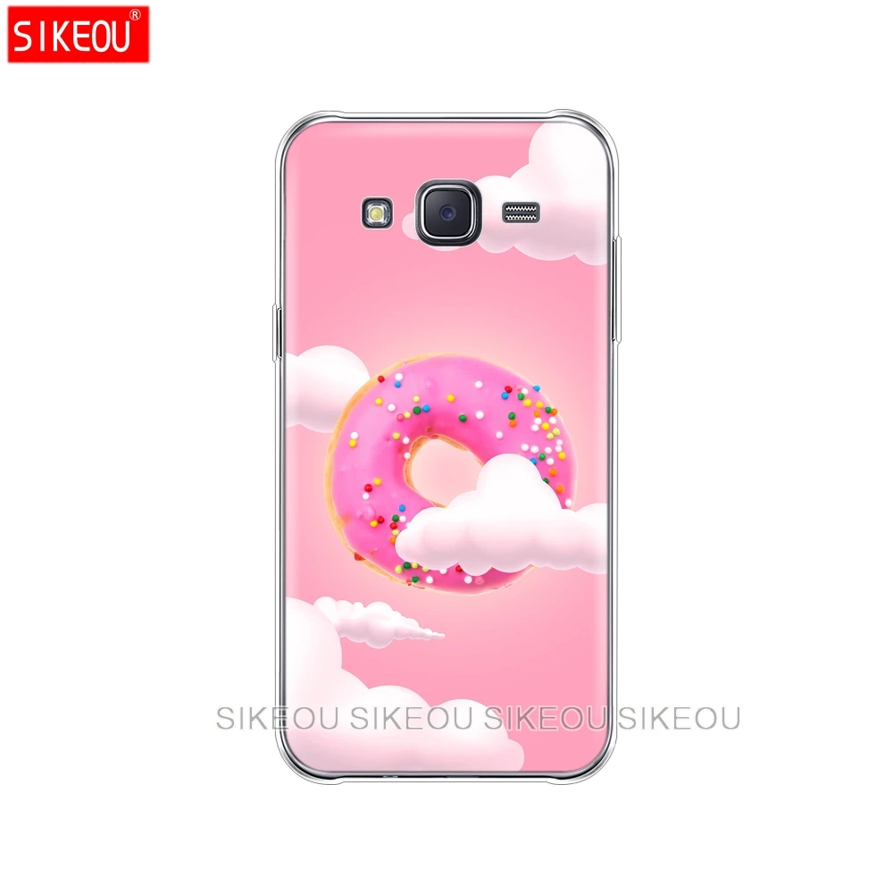 Силиконовый чехол для телефона Samsung Galaxy J1 J2 J3 J5 J7 MINI 2016 2015 prime Pizza French fries Doughnut