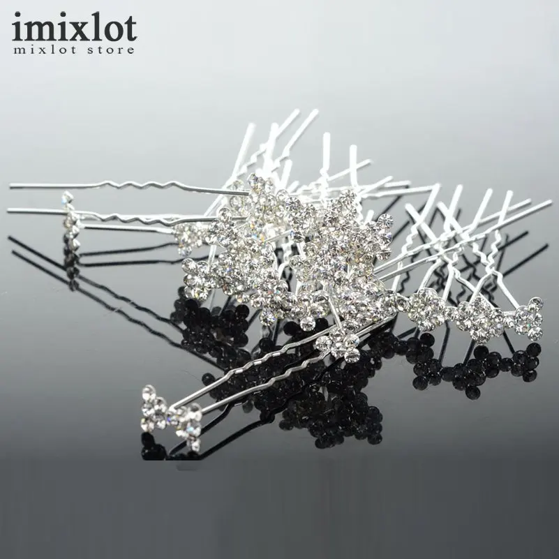 Imixlot 20 штук свадебные Женские аксессуары для волос Свадебная вечеринка Шпильки и