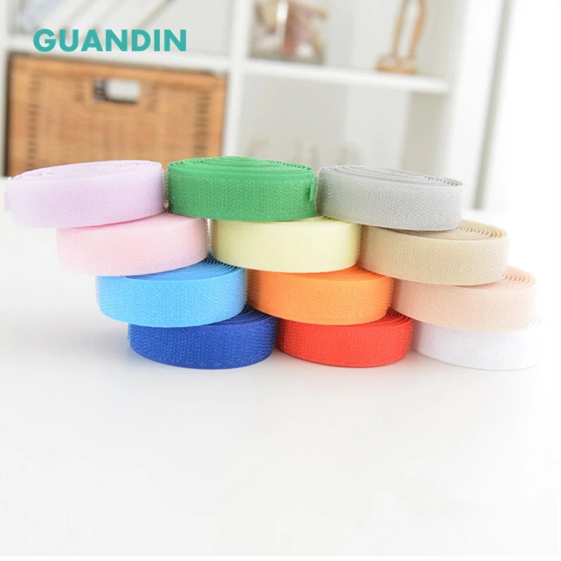 GUANDIN, прочный самоклеящийся нейлоновый крючок и петля застежки ручной работы шитье аксессуары полиэстер материал 1 ярд/шт
