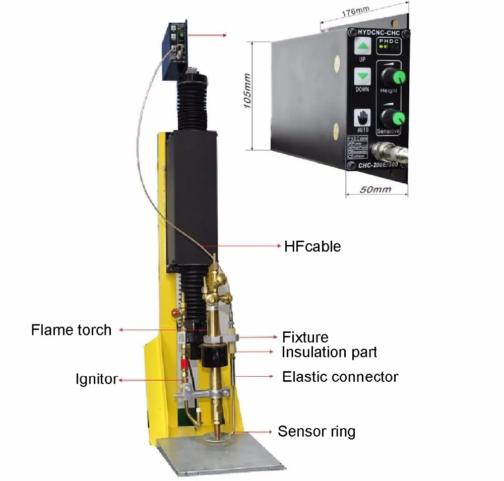 Емкостный CHC 400 управления высотой факела для резки пламени|height controller|torch height