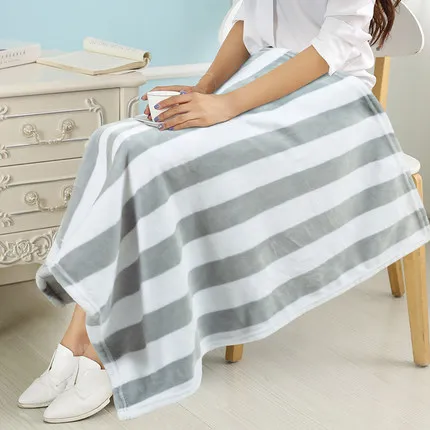 Плотное детское одеяло в розовую полоску для офиса флисовые одеяла с ворсом