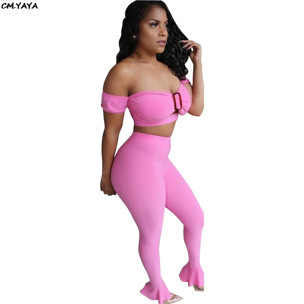 Женский спортивный костюм из 2 предметов укороченный топ с коротким рукавом и