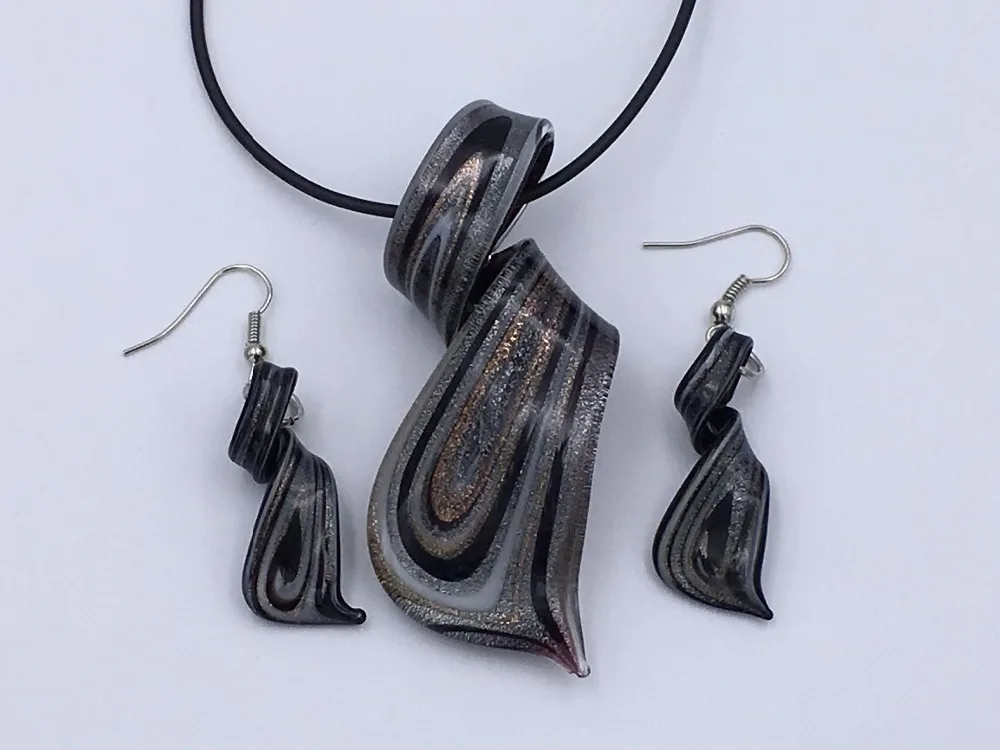 Серьги-подвески из муранского стекла 1 компл./лот | Украшения и аксессуары