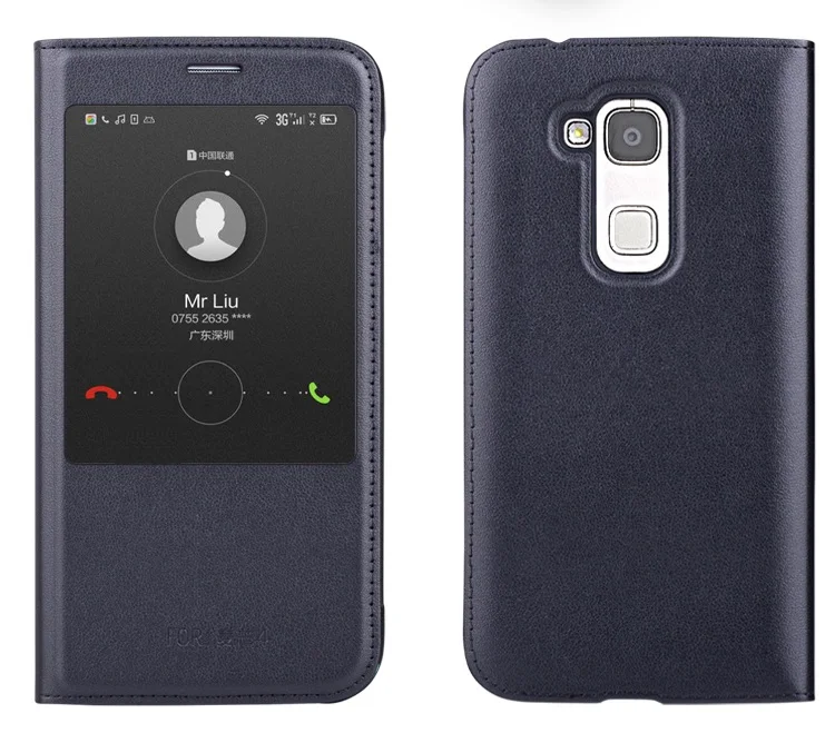 Cases For Huawei G8 View Window Flip Cover Back Case for G8/G7 Plus D199 | Мобильные телефоны и аксессуары