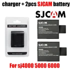Новинка оригинальный аккумулятор для камеры SJCAM SJ6000 SJ7000 2 + 1 шт. зарядное устройство для DV SJ4000 SJ 4000 5000 6000 7000 HD 1080P Спортивная камера